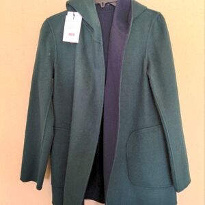 Theory CRANBERRY Clairene Jacket in Double-Face Wool-Cashmere SZ S NWT $645